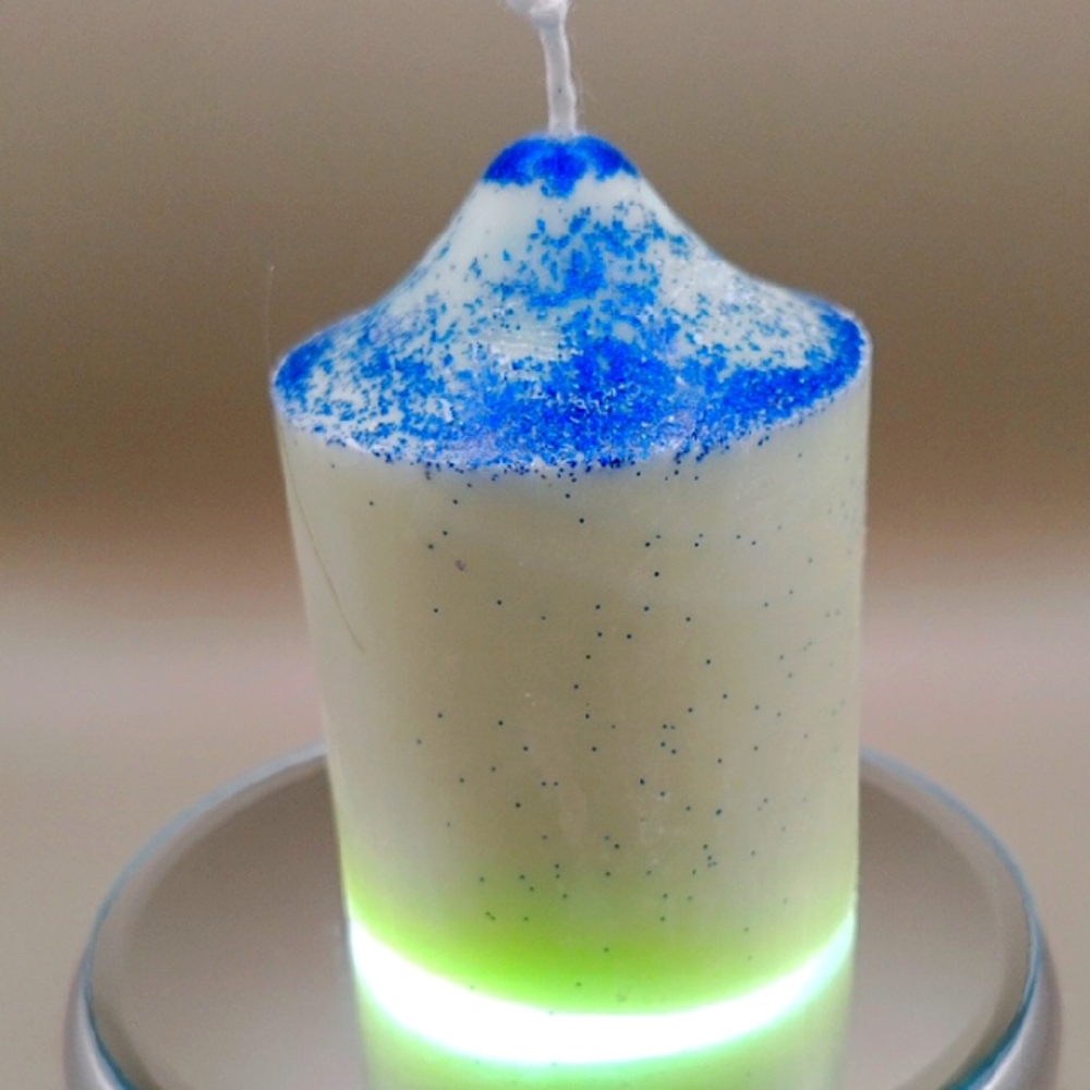 BaRich Hand Made 💕 Blue and White Decorative Candle